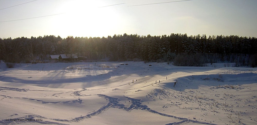 Пейзаж: р. Каратунка зимой