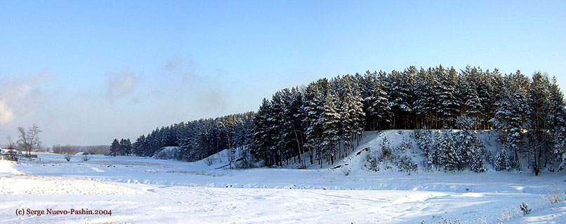 Пейзаж р.Каратунки зимой